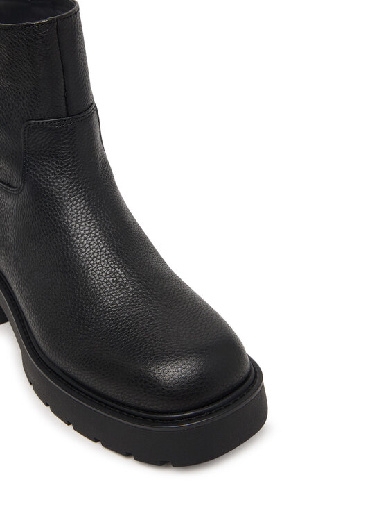Calvin Klein Polokozačky Calvin Klein Chunky Ankle Boot Lth Hdw HW0HW03202 Černá
