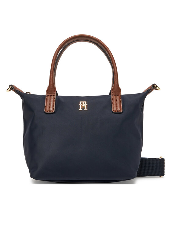 Tommy Hilfiger Torebka Tommy Hilfiger Popette Mini Tote AW0AW17709 Granatowy