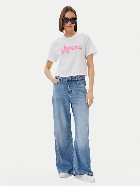 Guess Guess Футболка V5GI12 K9RM1 Білий Boxy Fit