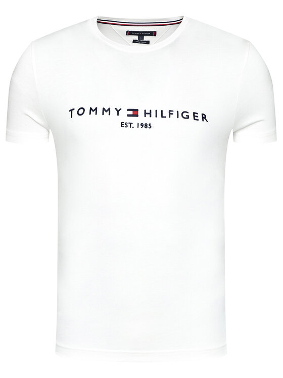 Tommy Hilfiger Tommy Hilfiger Camiseta Core Logo Tee MW0MW11465 Blanco Slim Fit