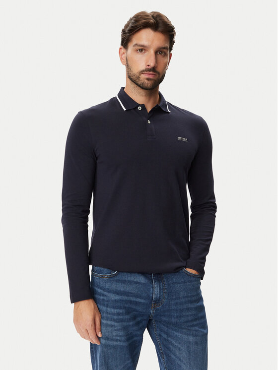 Guess Guess Polo M6BP07 K6195 Azul marino Regular Fit