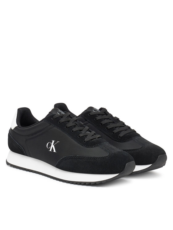 Calvin Klein Jeans Tenisice Calvin Klein Jeans Runner Laceup Mg Nylon Mix YW0YW01828 Crna
