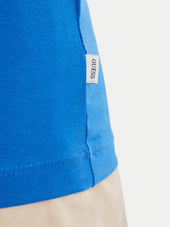Guess Jeans Guess Jeans Póló W6YI16 K3995 Kék Slim Fit