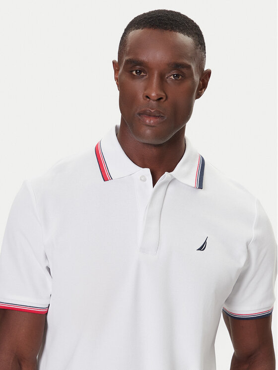 Nautica Nautica Polo Atabay N1S03424 Blanco Regular Fit