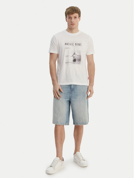 JOOP! Jeans JOOP! Jeans Camiseta JJJ-Laulea 30101984 Blanco Regular Fit