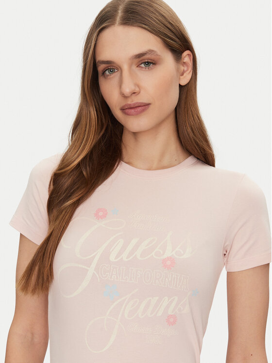 Guess Jeans Guess Jeans Футболка W5GI24 J1314 Бежевий Regular Fit
