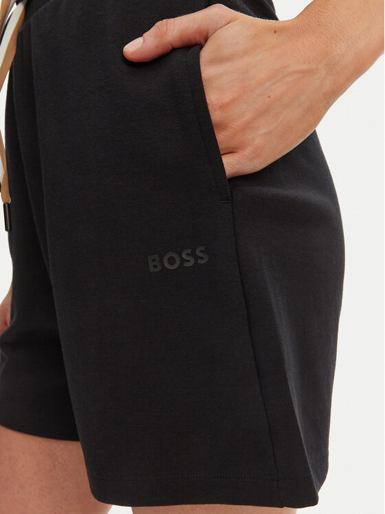 BOSS BOSS Kratke hlače pižama Cp Stripe_Shorts 50539981 Črna Relaxed Fit