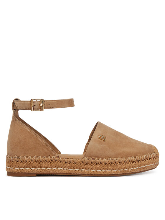 Tommy Hilfiger Espadrile Tommy Hilfiger Th Platform Espad Suede Strap FW0FW09144 Bež