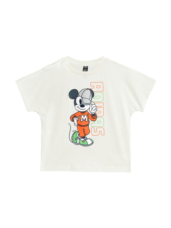 adidas adidas Футболка Disney Mickey Mouse JL9169 Білий Loose Fit