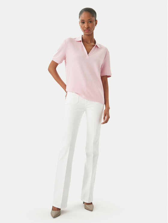 Tommy Hilfiger Tommy Hilfiger Polo WW0WW48720 Rosa claro Relaxed Fit