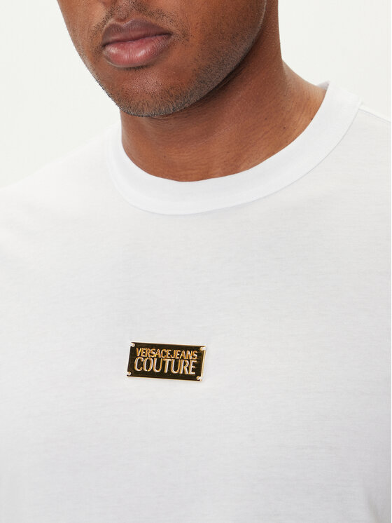 Versace Jeans Couture Versace Jeans Couture Camiseta 79GAHT08 CJ00T Blanco Regular Fit