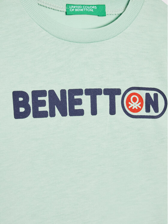 United Colors Of Benetton United Colors Of Benetton Póló 3I1XG102N Zöld Regular Fit