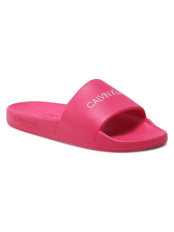 Calvin Klein Swimwear Παντόφλες Calvin Klein Swimwear One Mold Slide KK0KK00075 Ροζ