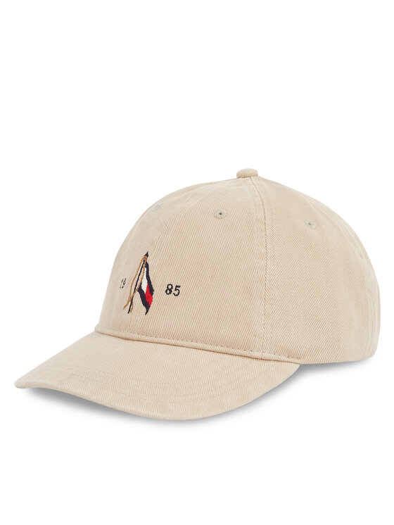 Tommy Hilfiger Cappellino Tommy Hilfiger Seasonal Flag Wash 6 Panel Cap AM0AM13348 Beige