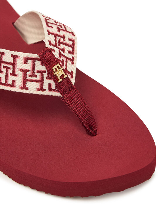 Tommy Hilfiger Σαγιονάρες Tommy Hilfiger Corportate Sandal FW0FW09610 Κόκκινο