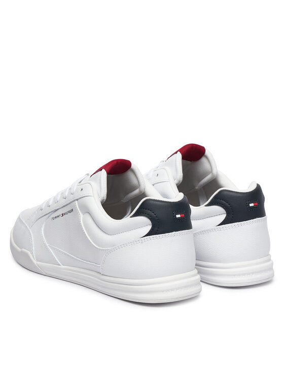 Tommy Hilfiger Sneakers Tommy Hilfiger Low Pro Cupsole Perf Leather FM0FM05944 Bianco