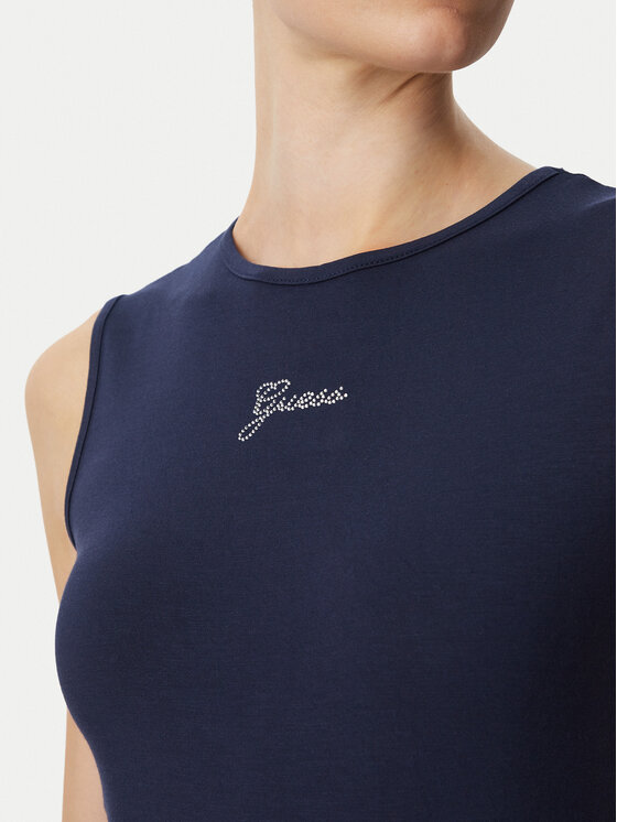 Guess Guess Top W6YP17 K3881 Azul marino Regular Fit