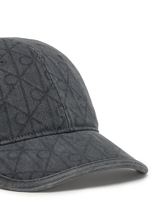 Calvin Klein Шапка с козирка Calvin Klein Denim Emblem Burnout LV04F5042G Сив