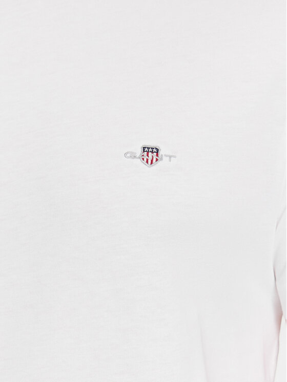 Gant Gant T-shirt Shield 2003185 Bianco Slim Fit