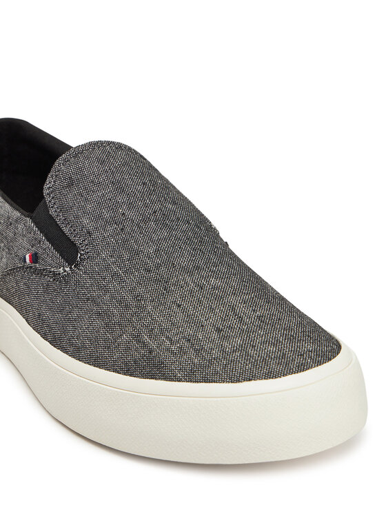 Tommy Hilfiger Tenisky Tommy Hilfiger Th Hi Vulc Low Slip On Ch FM0FM05390 Šedá