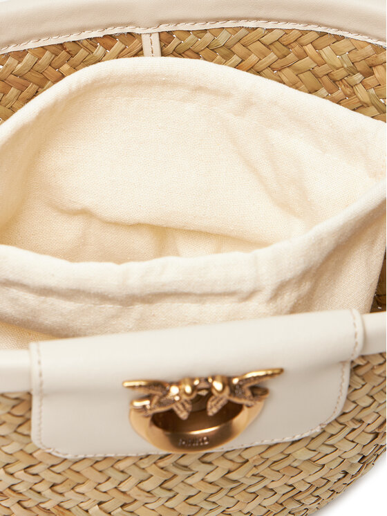 PINKO Rankinė PINKO Love Summer Bucket PE 25 PLTT 103325 A1RL Smėlio