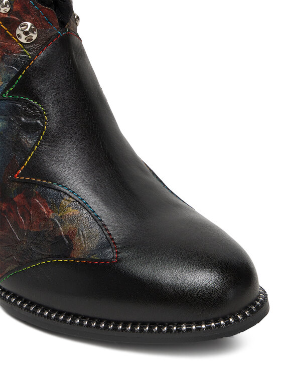 Laura Vita Členková obuv Laura Vita Kacio 02 Čierna