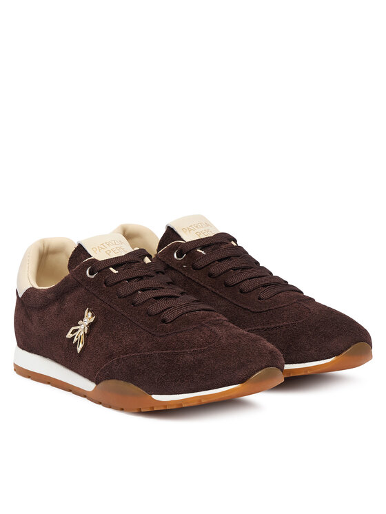 Patrizia Pepe Sneakersy Patrizia Pepe PJ424.24 Tmavo hnedá
