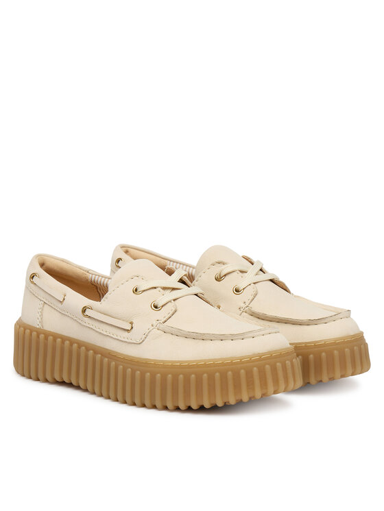 Clarks Туфлі Clarks Torhill Boat 26186302 Écru