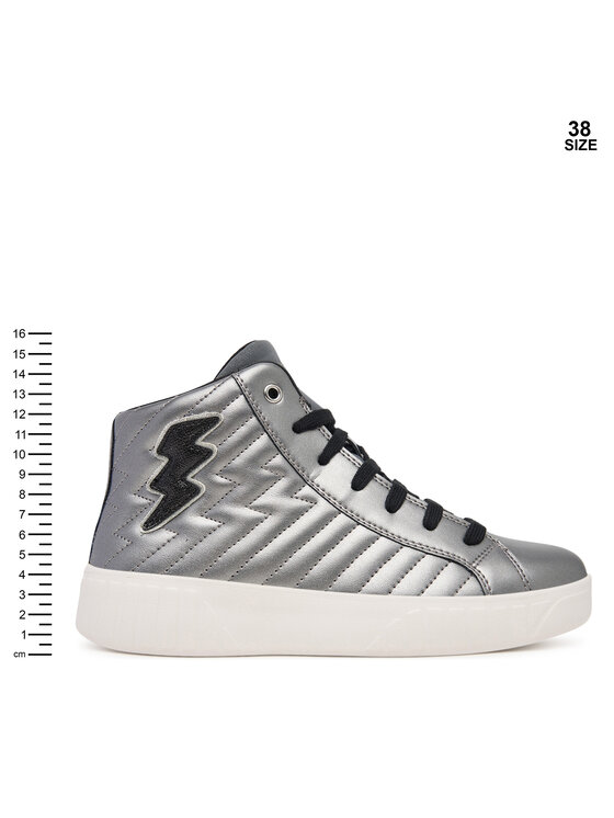 Geox Laisvalaikio batai Geox J Mikiroshi J56DVE 000NF C1009 D Sidabrinė