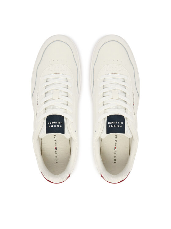 Tommy Hilfiger Sneakersy Tommy Hilfiger Th Basket Core Lite Lth FM0FM05713 Biela