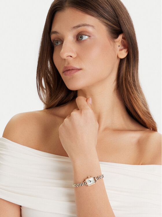 Daniel Wellington Pulkstenis Daniel Wellington Quadro Mini Arch DW00100847 Zelta