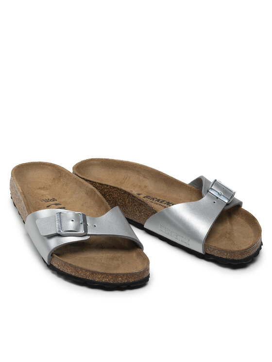 Birkenstock Klapki Birkenstock Madrid Bs 0040413 Srebrny