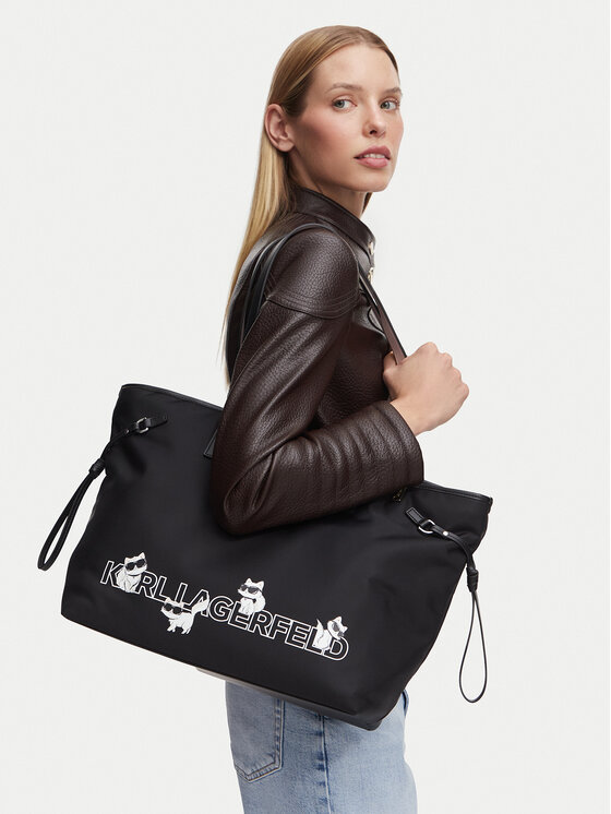 KARL LAGERFELD Geantă KARL LAGERFELD B3W30351 Negru