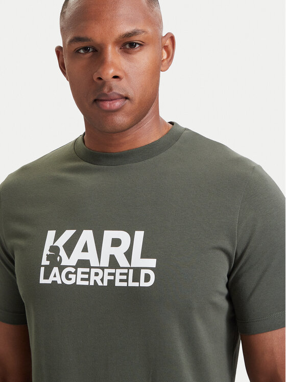KARL LAGERFELD KARL LAGERFELD Camiseta 755780 564235 Verde Regular Fit