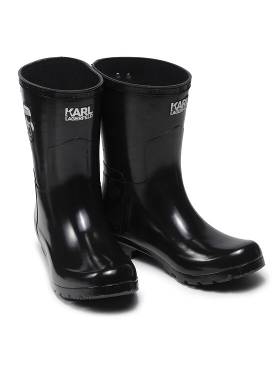 KARL LAGERFELD Gumáky KARL LAGERFELD KL47073 Čierna