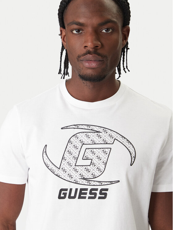 Guess Guess Camiseta Z6RI06 I3Z14 Blanco Regular Fit