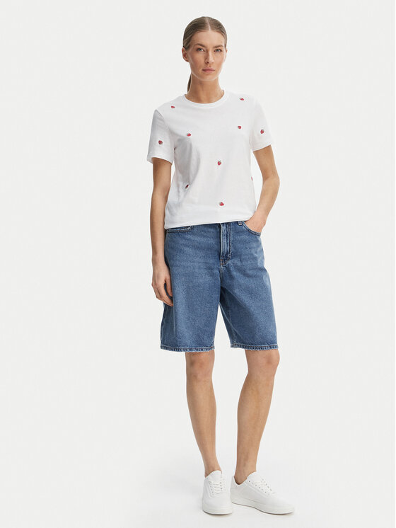 ONLY ONLY Camiseta Ketty 15288473 Blanco Regular Fit