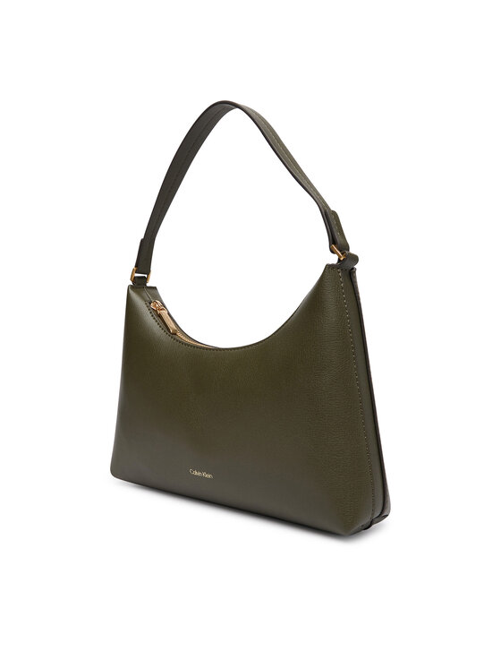 Calvin Klein Torebka Calvin Klein Foil Logo Small Shoulder Bag LV04F3890G Zielony ciemny
