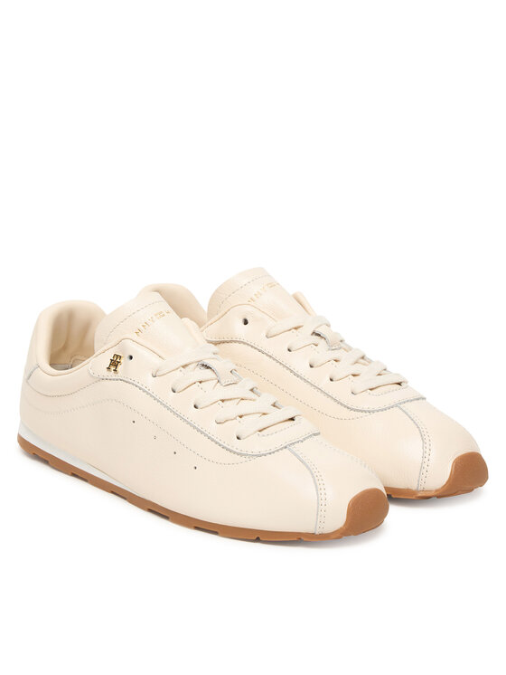 Tommy Hilfiger Sneakers Tommy Hilfiger Th Low Profile Runner FW0FW08951 Écru