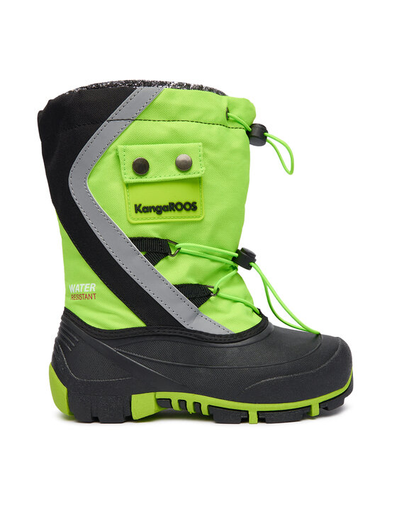 KangaROOS Kanga-Bean II sneeuwlaarzen voor kinderen, uniseks, Neon Pink Jet Black, 32 EU
