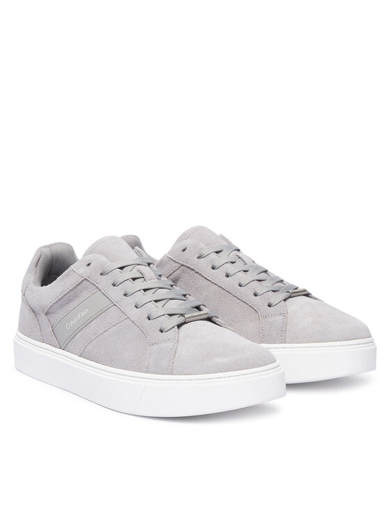 Calvin Klein Laisvalaikio batai Calvin Klein Classic Cups Laceup Tape Su HM0HM02200 Pilka