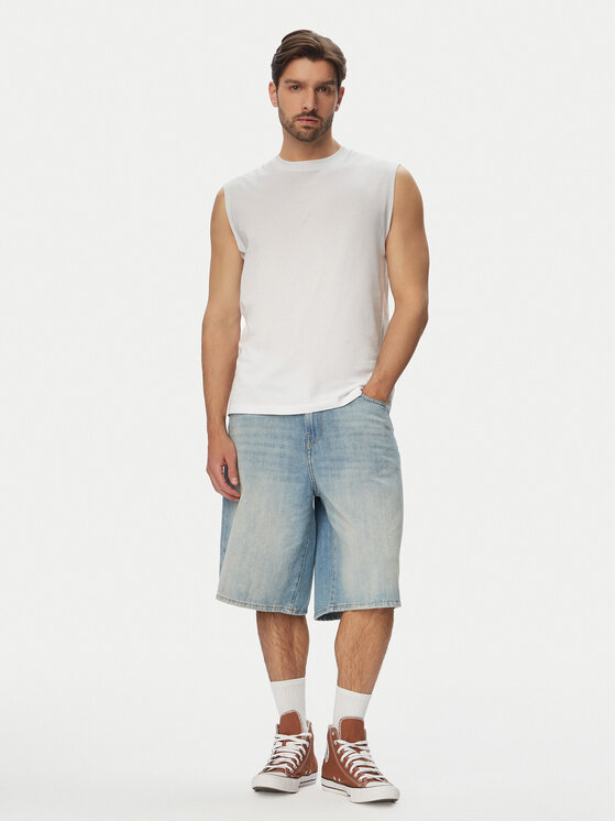 Jack & Jones Jack & Jones Camiseta sin mangas Simon 12297709 Blanco Relaxed Fit