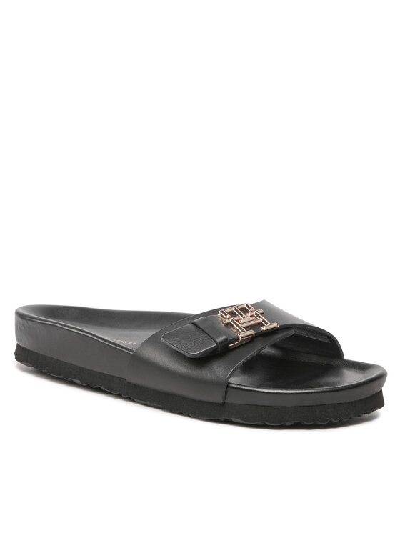 Tommy Hilfiger Natikače Tommy Hilfiger Th Mule Sandal FW0FW07134 Crna
