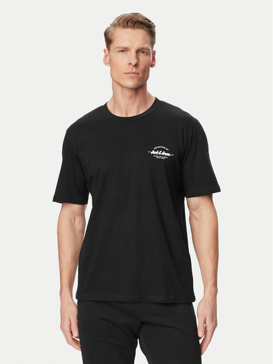 Jack & Jones Jack & Jones Marškinėlių ir šortų komplektas Brandon 12298184 Juoda Regular Fit