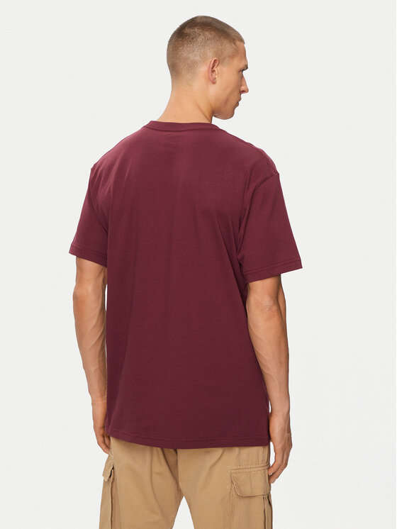 DC Shoes DC Shoes T-shirt Rebuild Hss ADYZT05337 Bordeaux Regular Fit