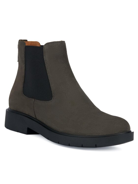 Geox Gležnjarji Chelsea Geox D Spherica Ec1 D16QRC 00022 C9002 Siva