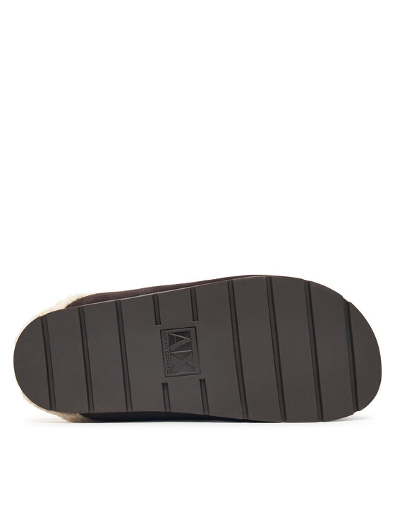 Armani Exchange Šlepetės Armani Exchange XW003096 AF27450 M6444 Tamsiai ruda