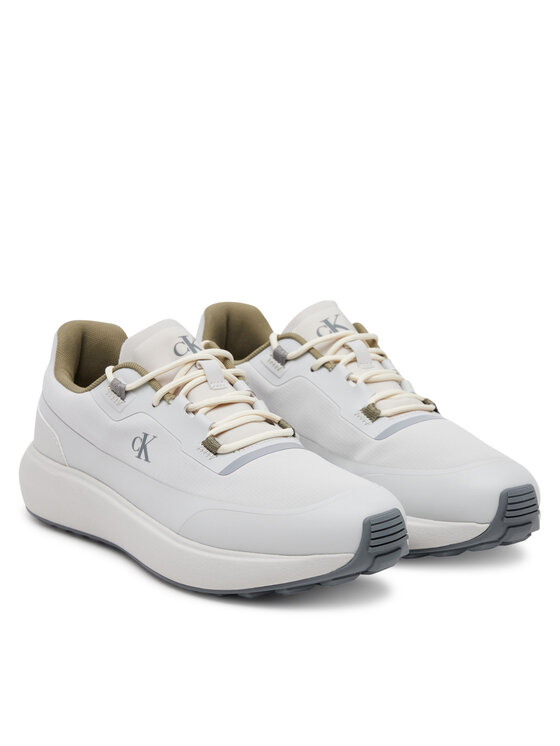 Calvin Klein Jeans Сникърси Calvin Klein Jeans Athleisure Runner Tech Ripstop YM0YM01205 Екрю