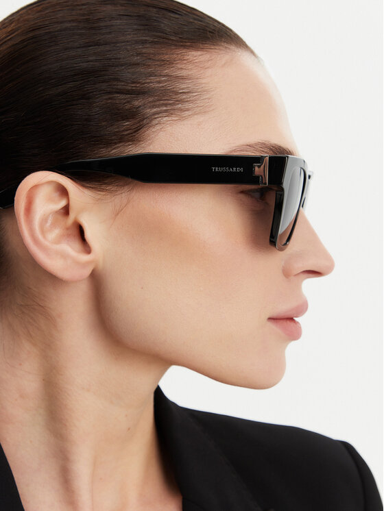Trussardi Sunčane naočale Trussardi TSM9026 Crna