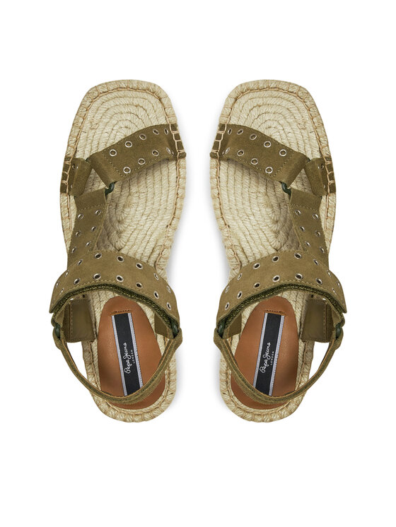Pepe Jeans Espadryle Pepe Jeans Tracy Resort PLS90660 Zielony